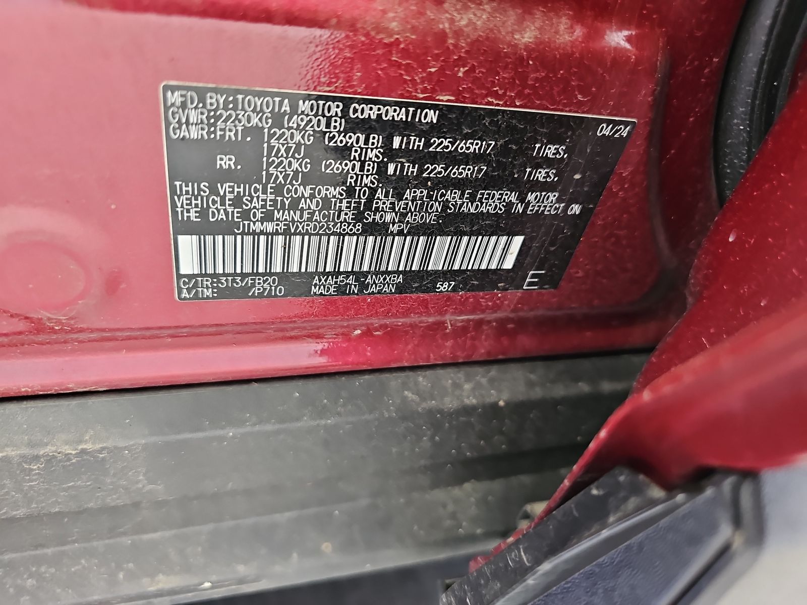 2024 Toyota RAV4 Hybrid LE AWD