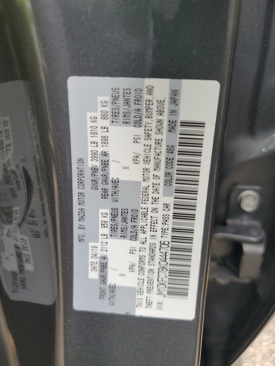 2019 MAZDA CX-3 Touring AWD