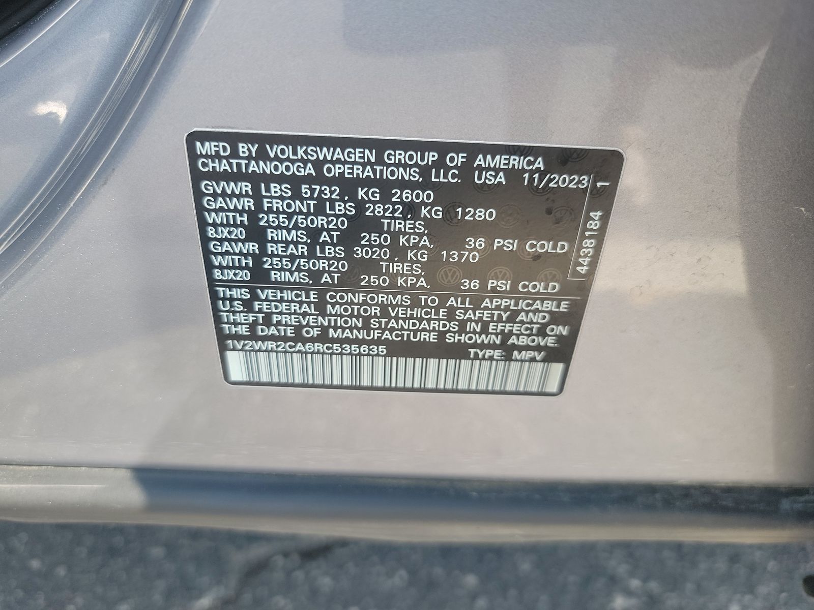 2024 Volkswagen Atlas 2.0T SE FWD