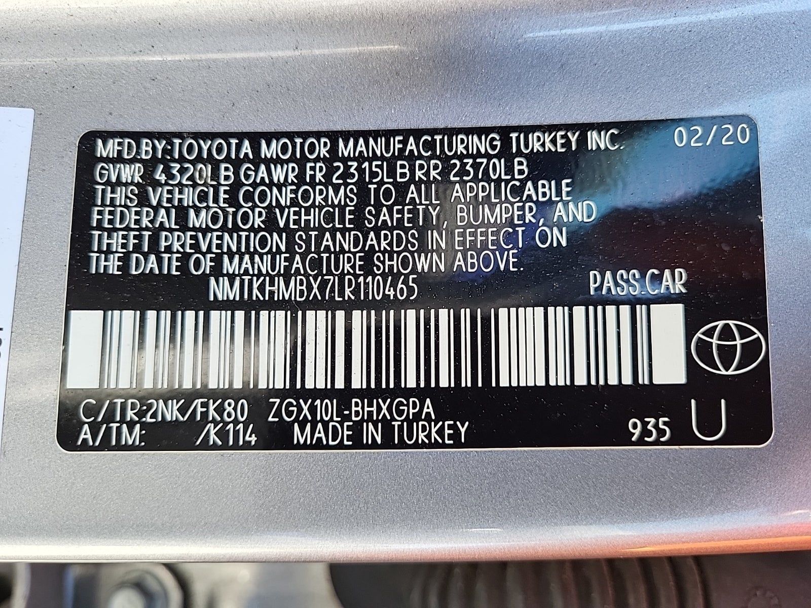 2020 Toyota C-HR XLE FWD