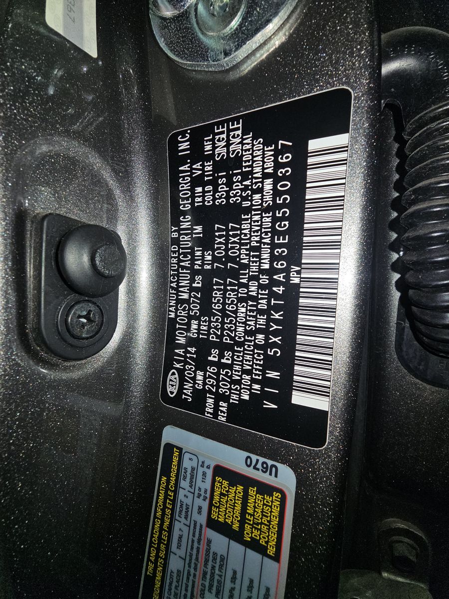 2014 Kia Sorento LX FWD