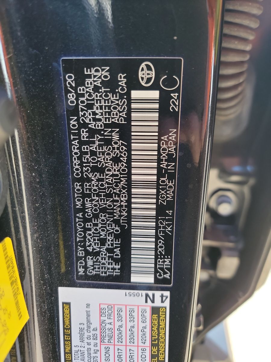 2021 Toyota C-HR LE FWD