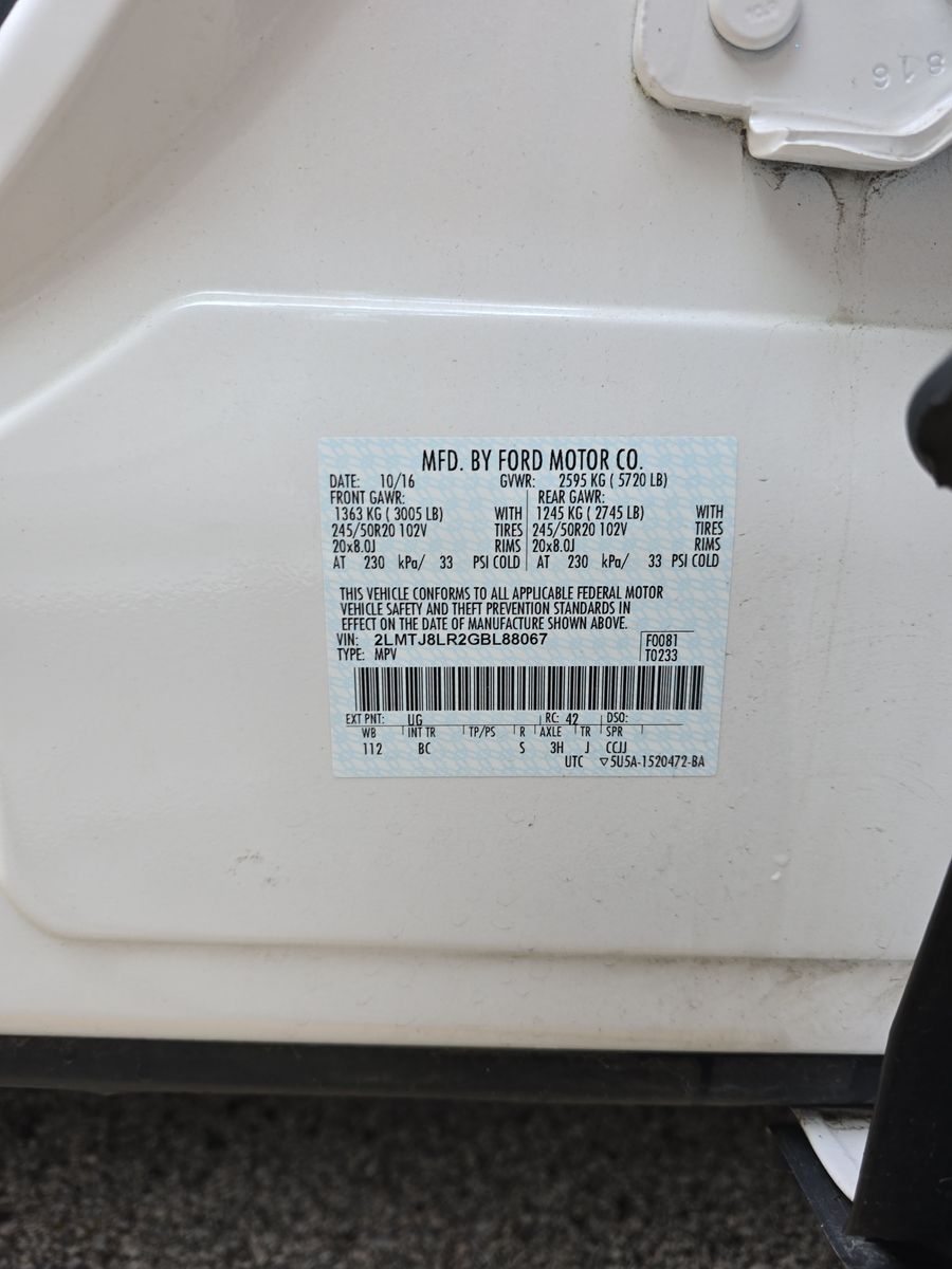 2016 Lincoln MKX Reserve AWD