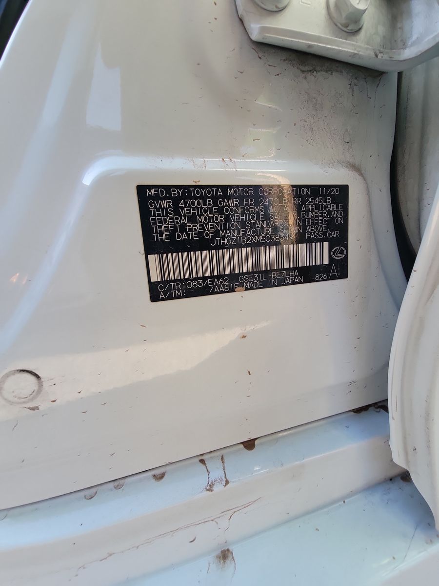 2021 Lexus IS IS 350 F SPORT RWD