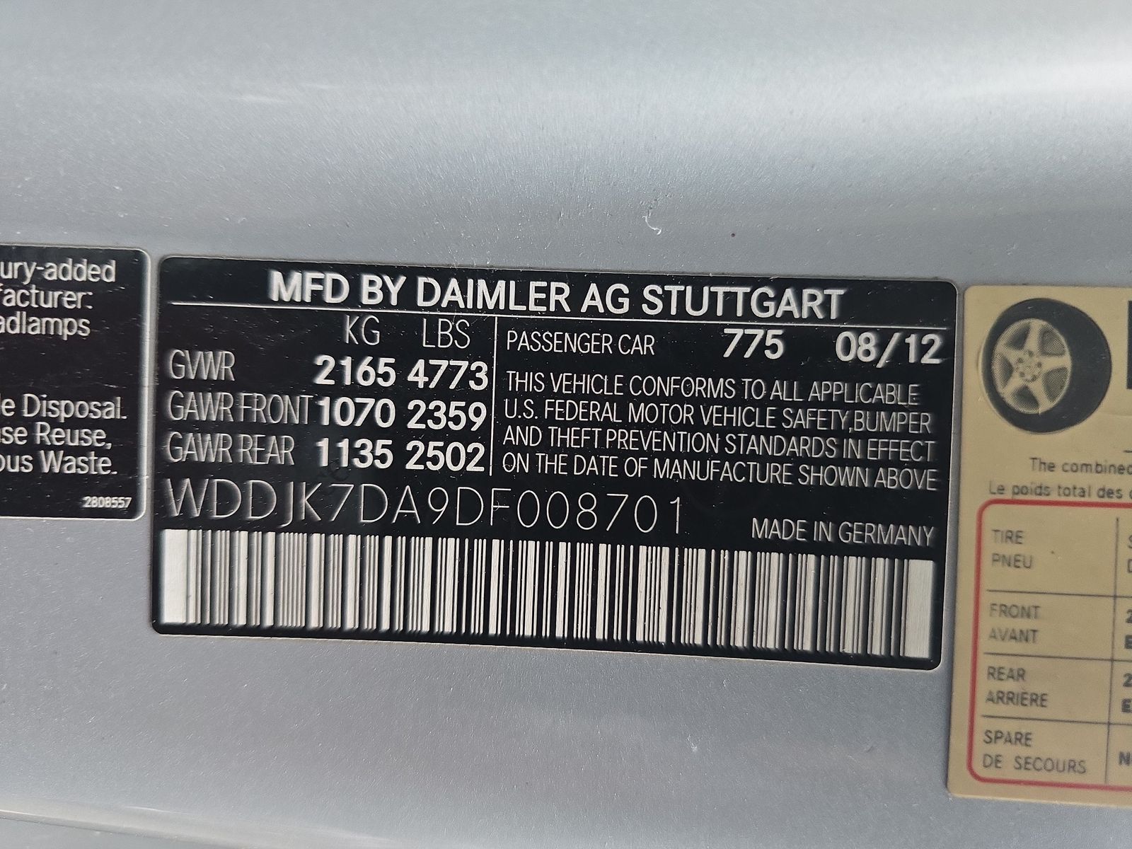 2013 Mercedes-Benz SL-Class SL 550 RWD