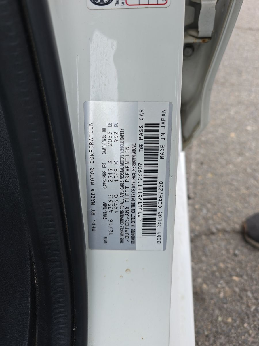 2017 MAZDA MAZDA6 Touring FWD