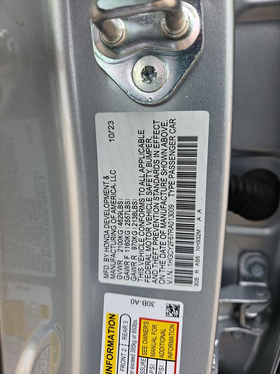2024 Honda Accord Hybrid EX-L FWD