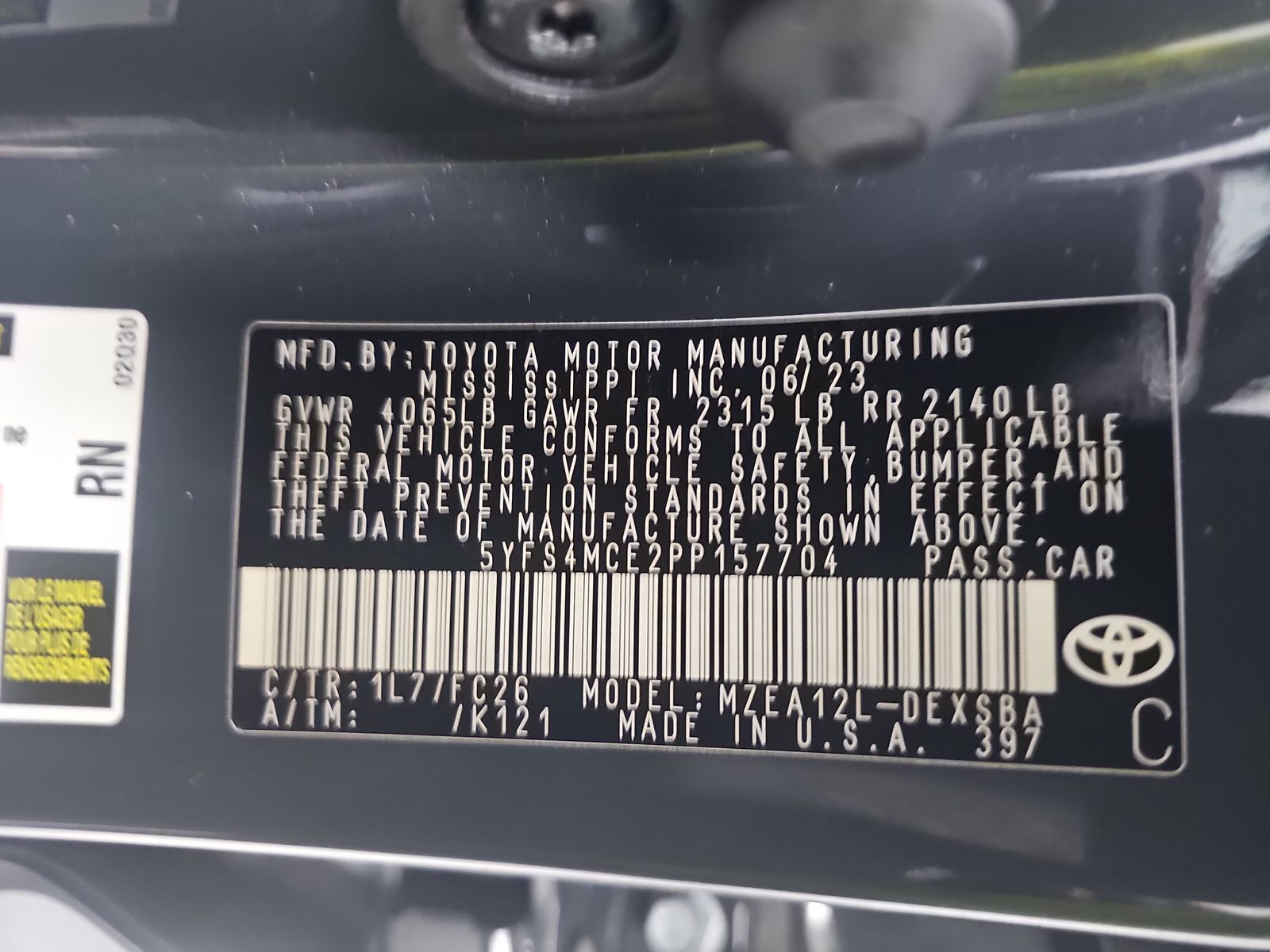 2023 Toyota Corolla SE FWD