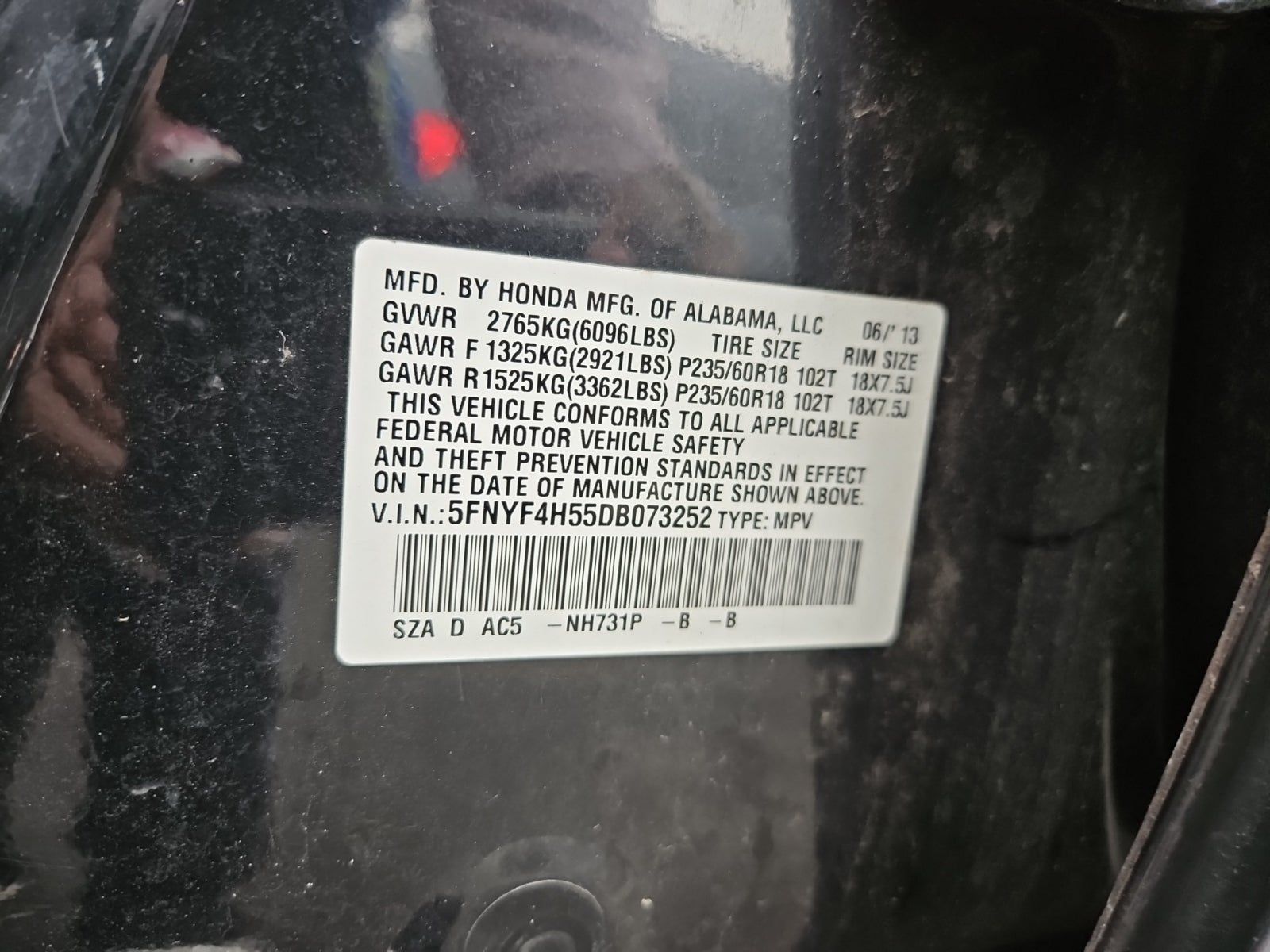 2013 Honda Pilot EX-L AWD