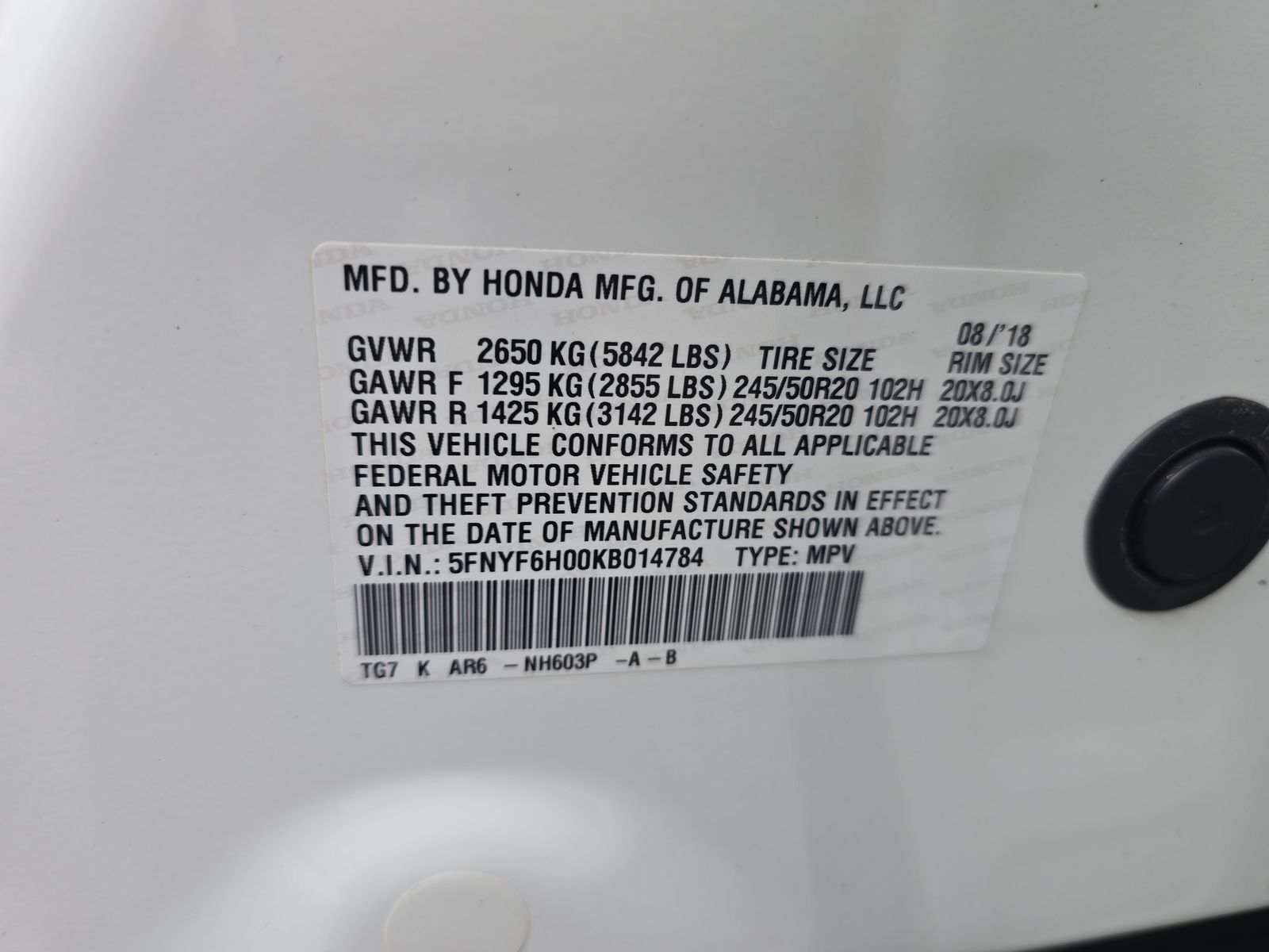 2019 Honda Pilot Elite AWD