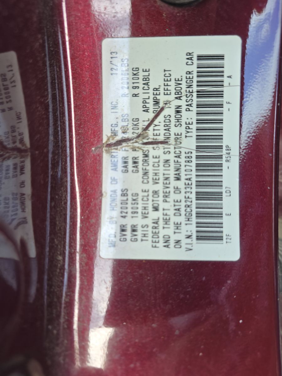 2014 Honda Accord Sedan LX FWD