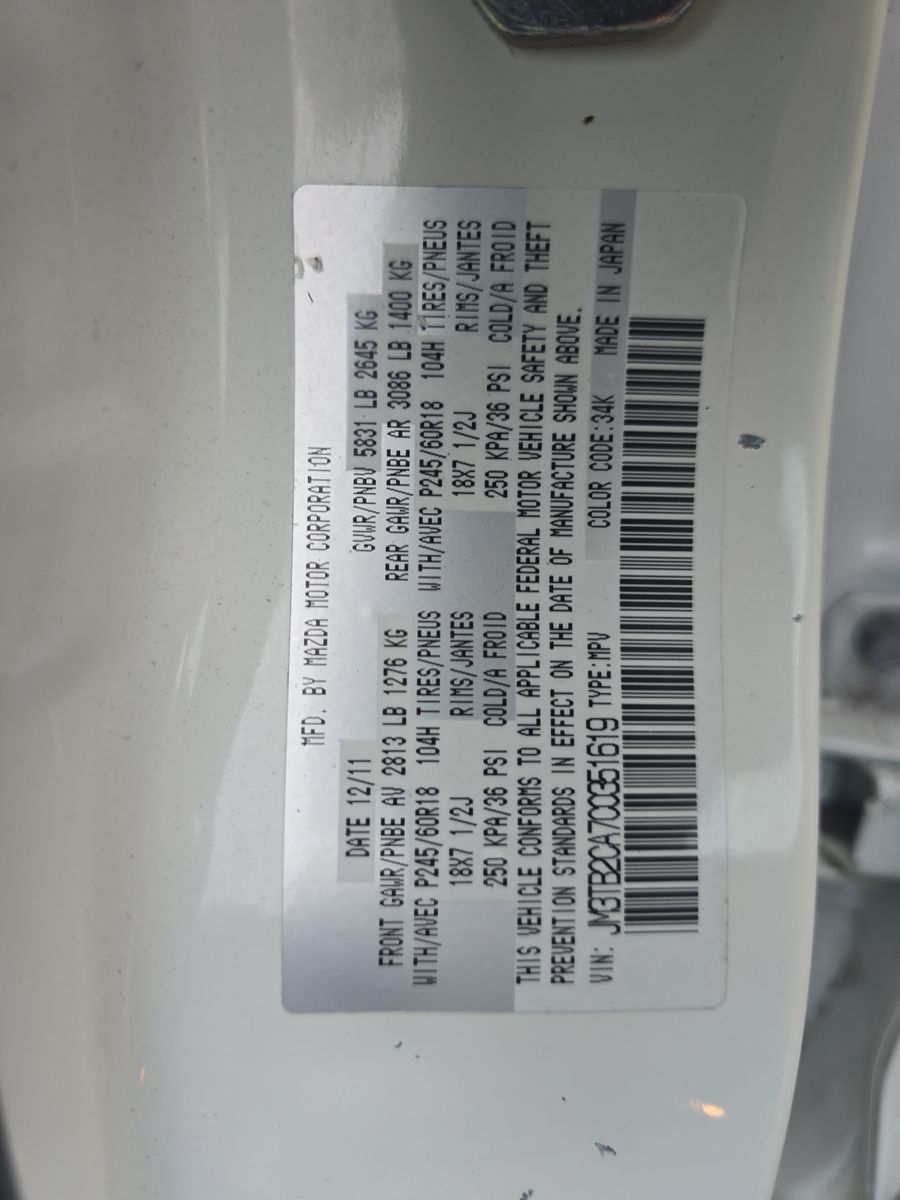 2012 MAZDA CX-9 Touring FWD