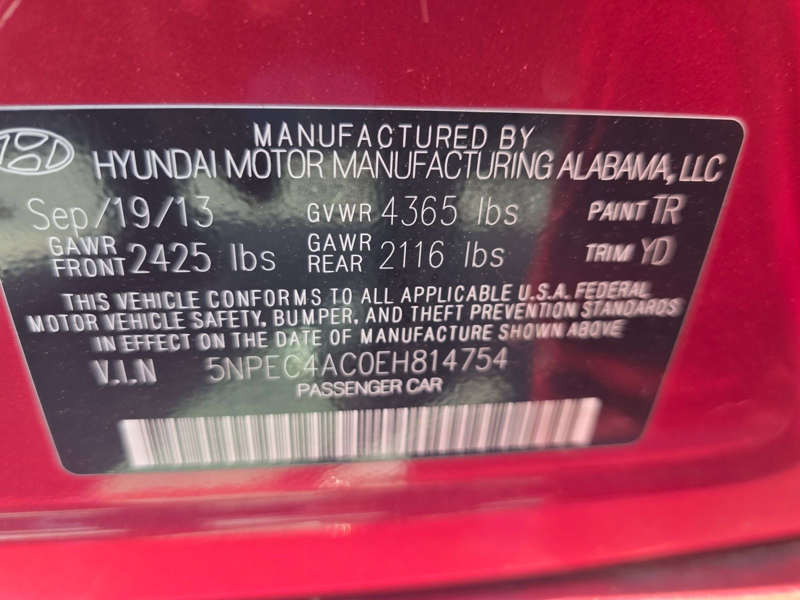 2014 Hyundai Sonata Limited FWD