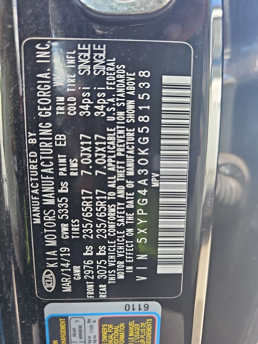 2019 Kia Sorento L FWD