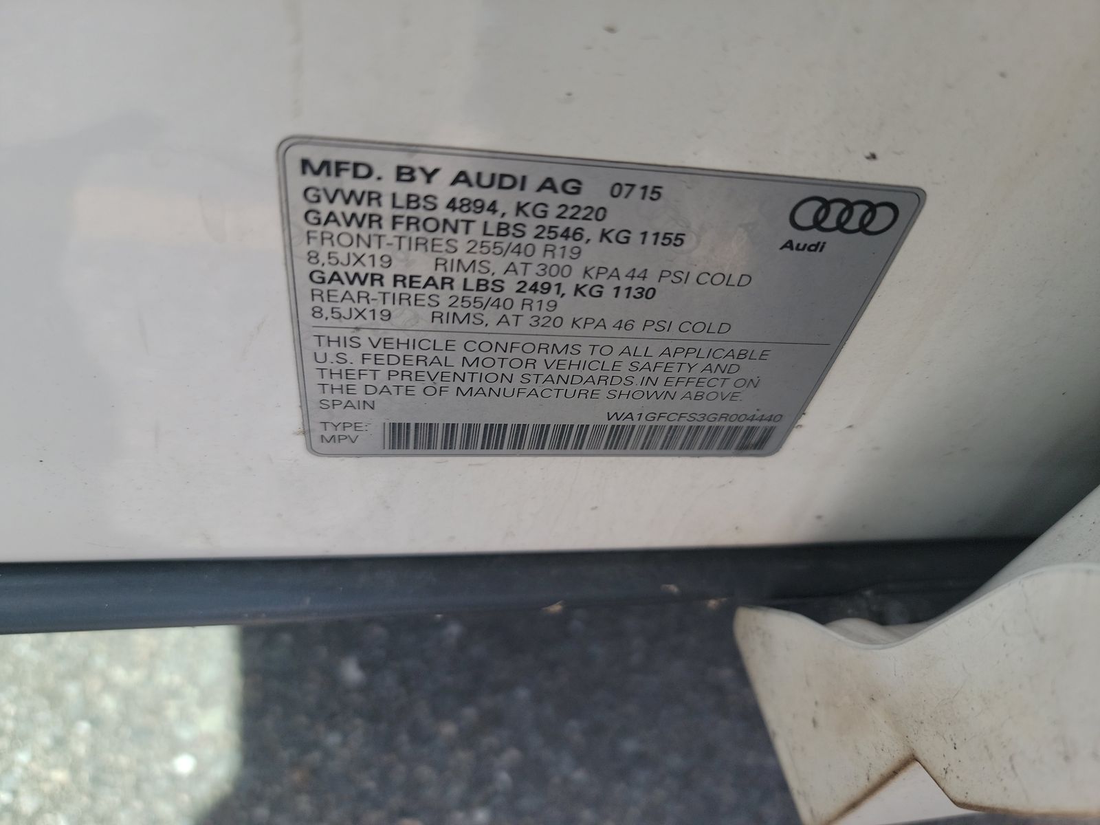 2016 Audi Q3 2.0T Prestige AWD