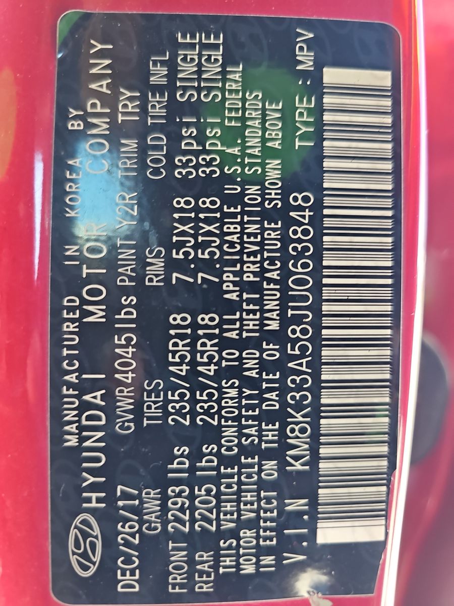 2018 Hyundai Kona Limited FWD