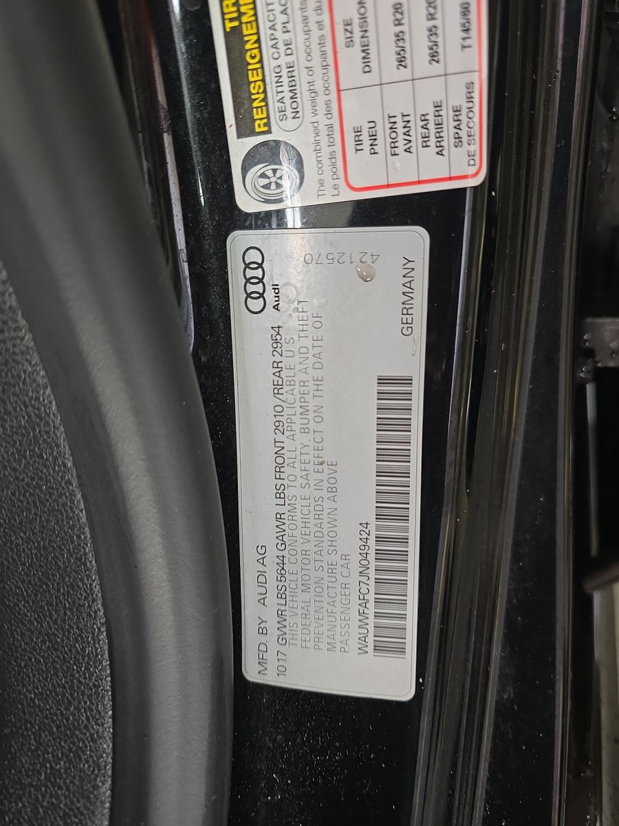 2018 Audi S7 Premium Plus AWD
