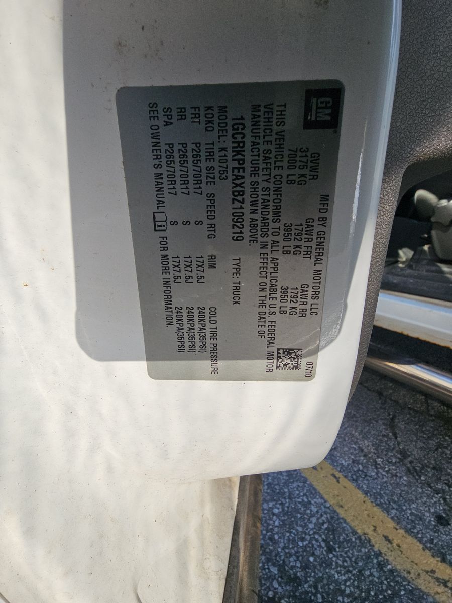 2011 Chevrolet Silverado 1500 Work Truck AWD