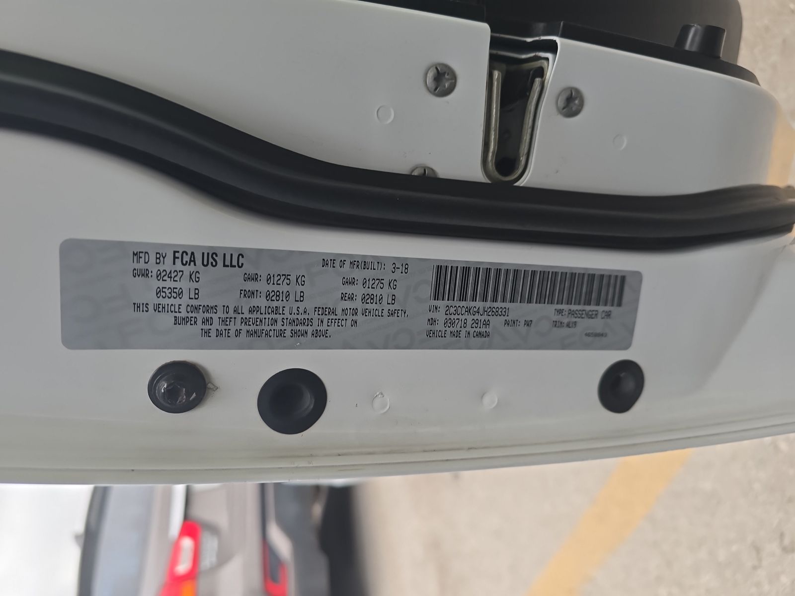 2018 Chrysler 300 Limited AWD