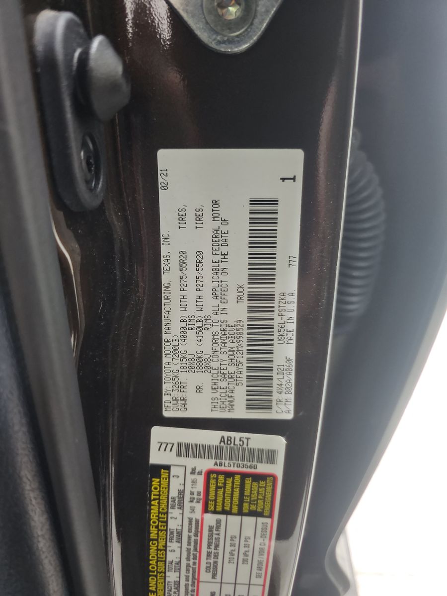 2021 Toyota Tundra 1794 Edition AWD