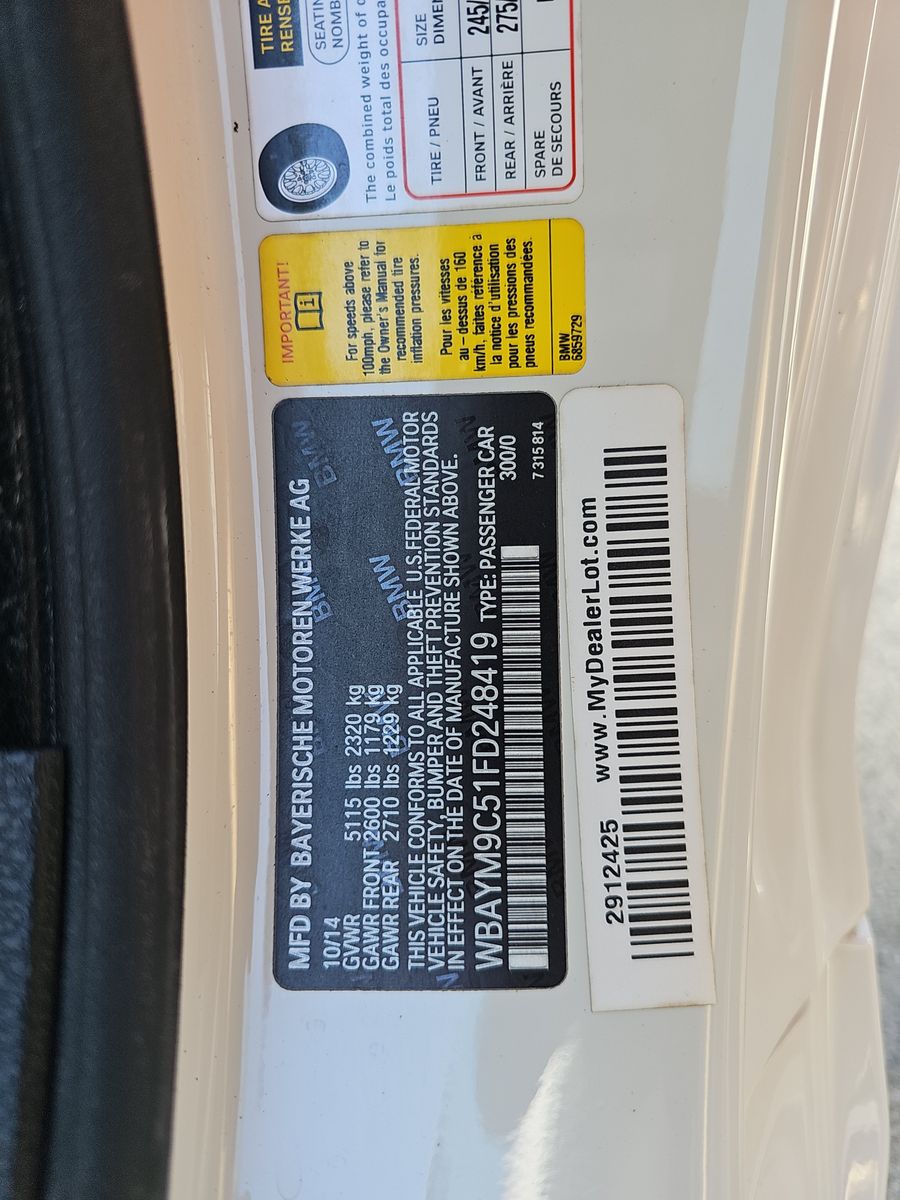 2015 BMW 6 Series 650i RWD