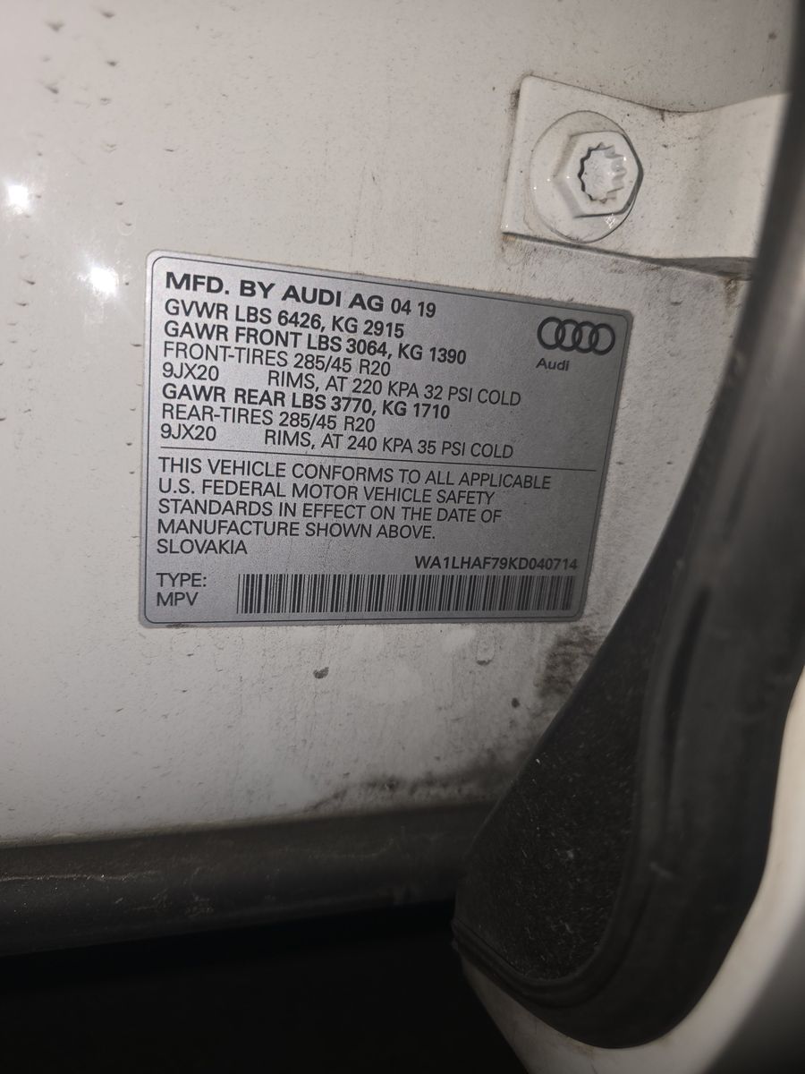 2019 Audi Q7 2.0T Premium Plus AWD