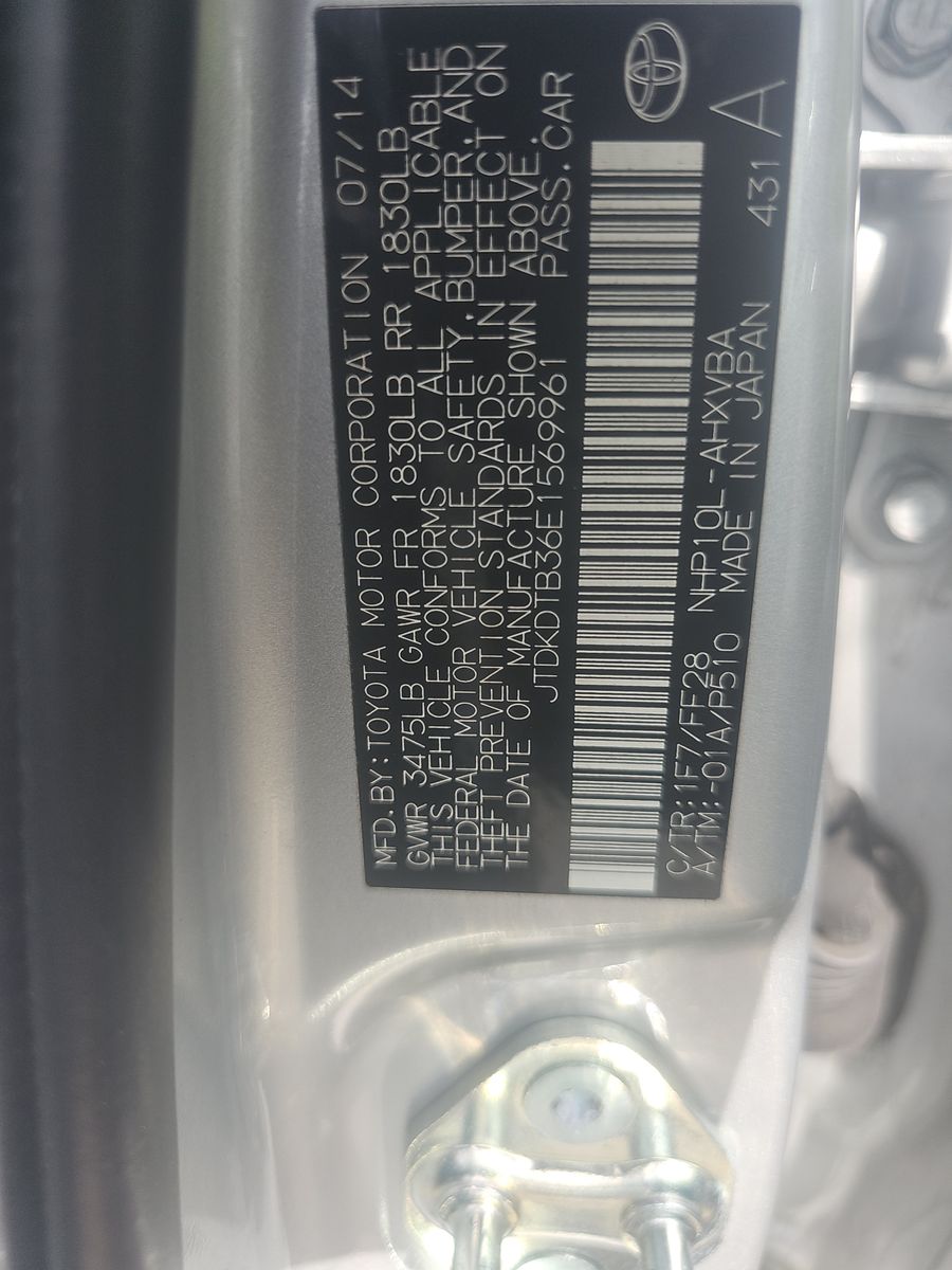 2014 Toyota Prius c Two FWD
