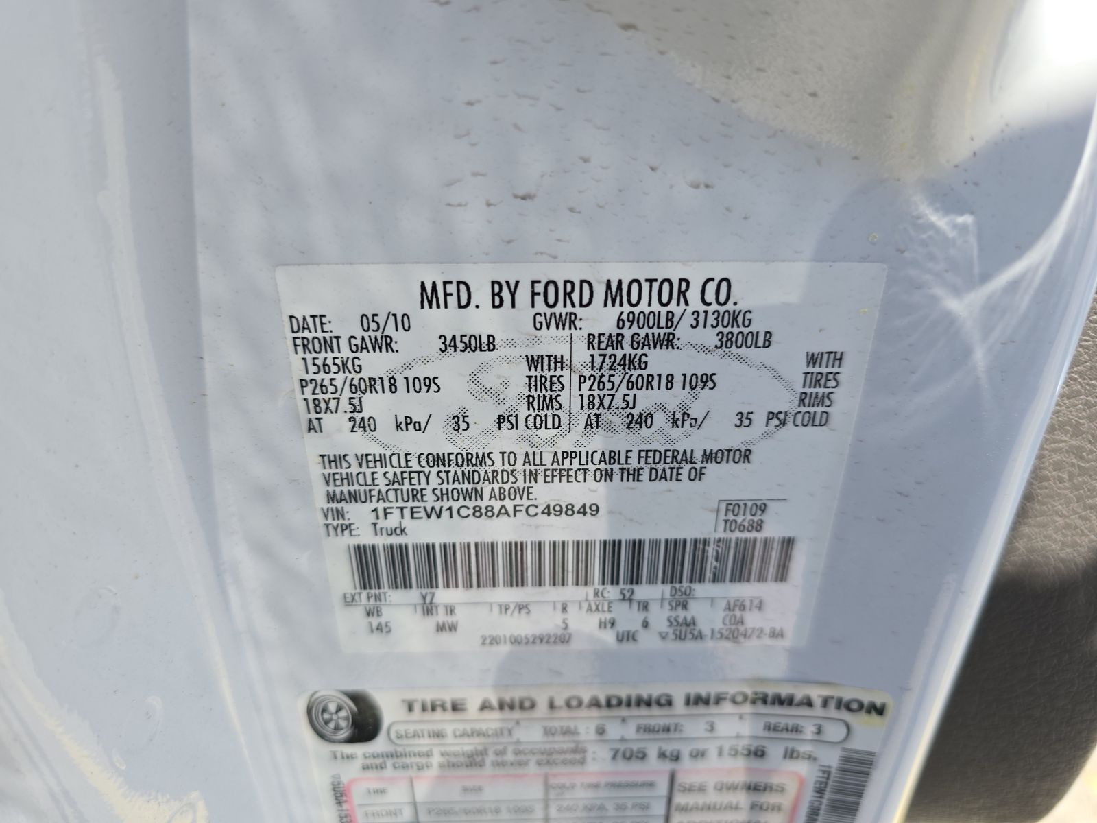 2010 Ford F-150 XLT FWD