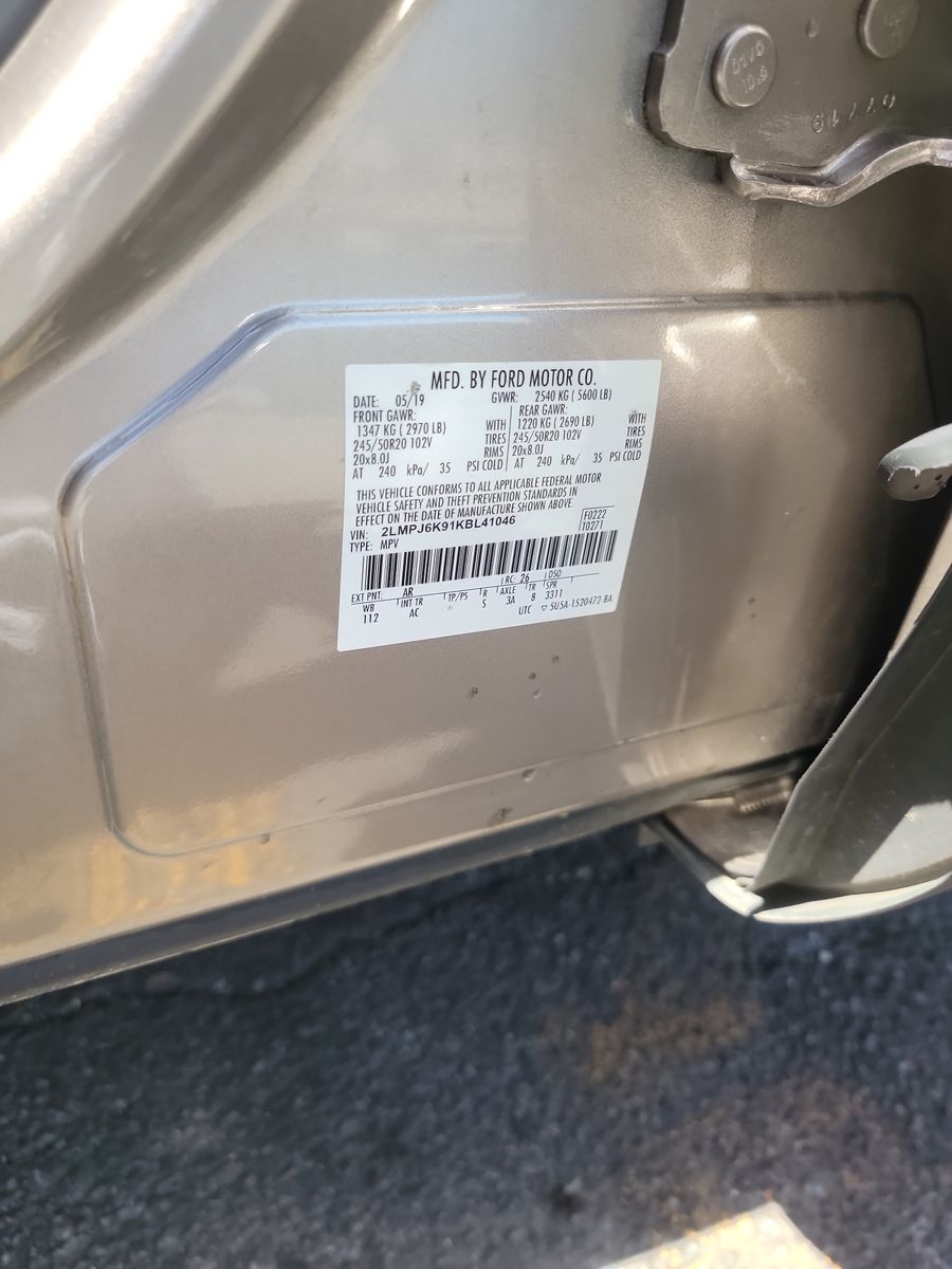 2019 Lincoln Nautilus Select FWD