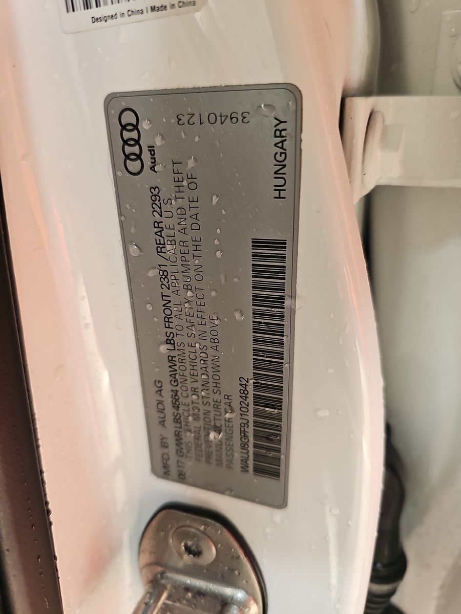 2018 Audi A3 2.0T Premium Plus AWD