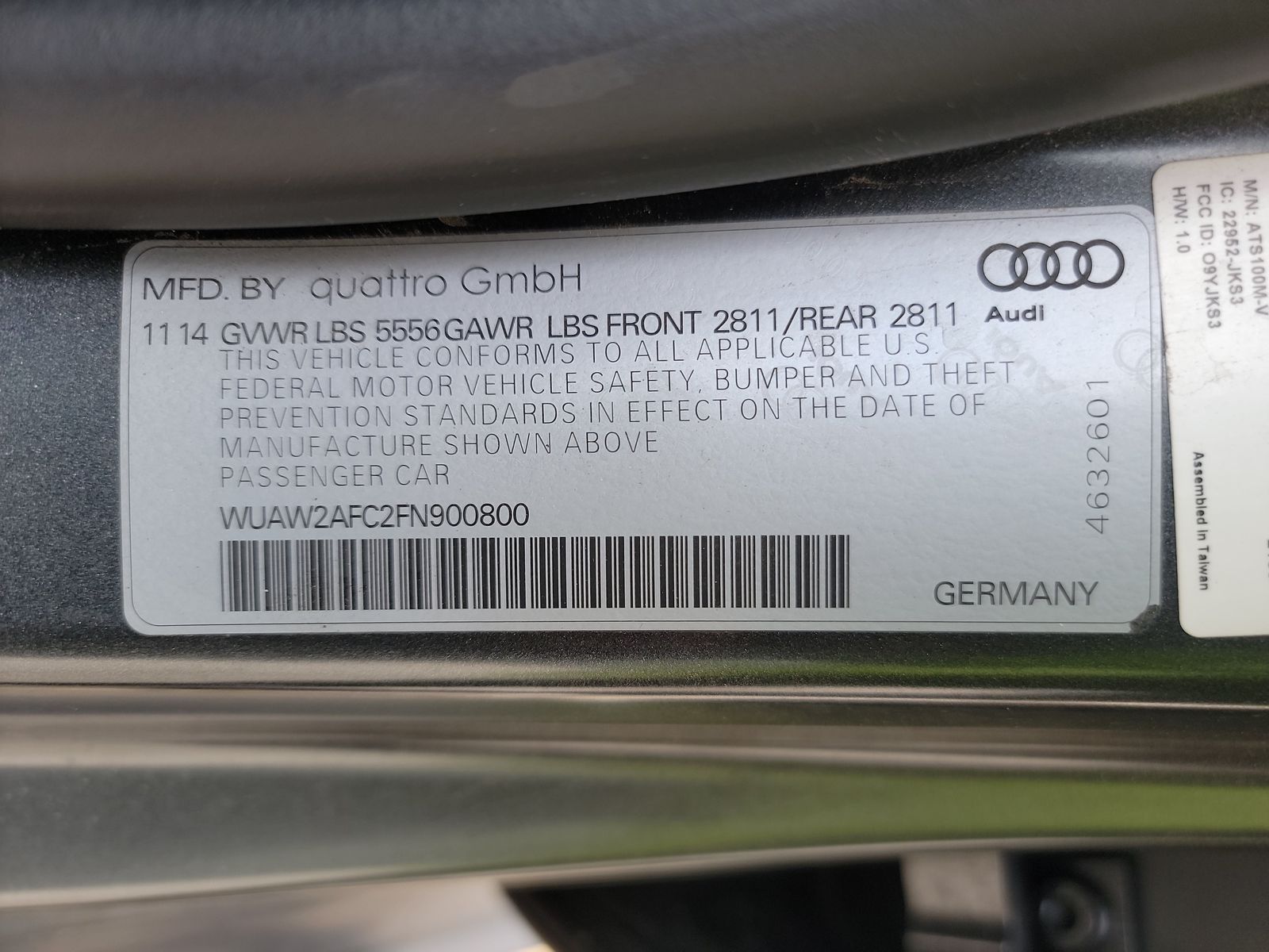 2015 Audi RS 7 Prestige AWD