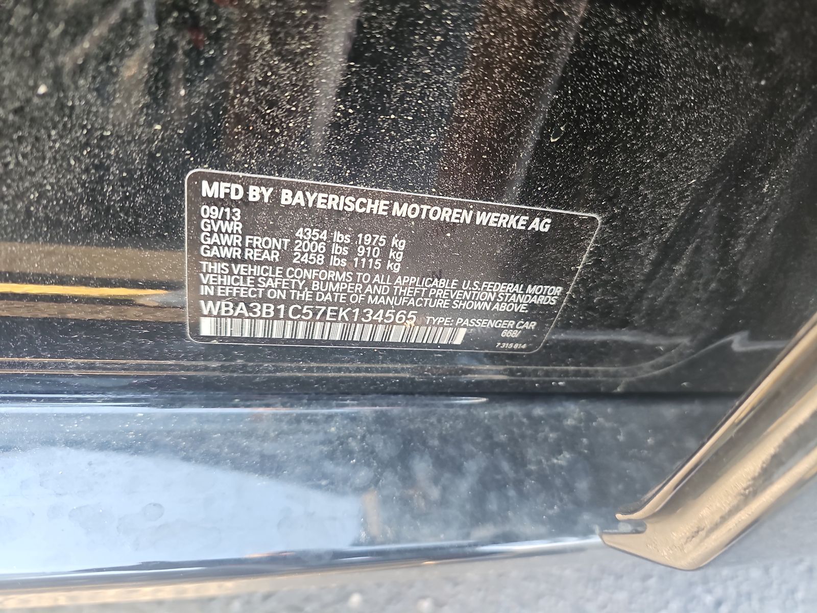 2014 BMW 3 Series 320i RWD