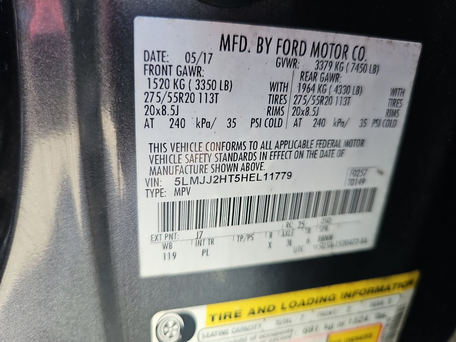 2017 Lincoln Navigator Select RWD