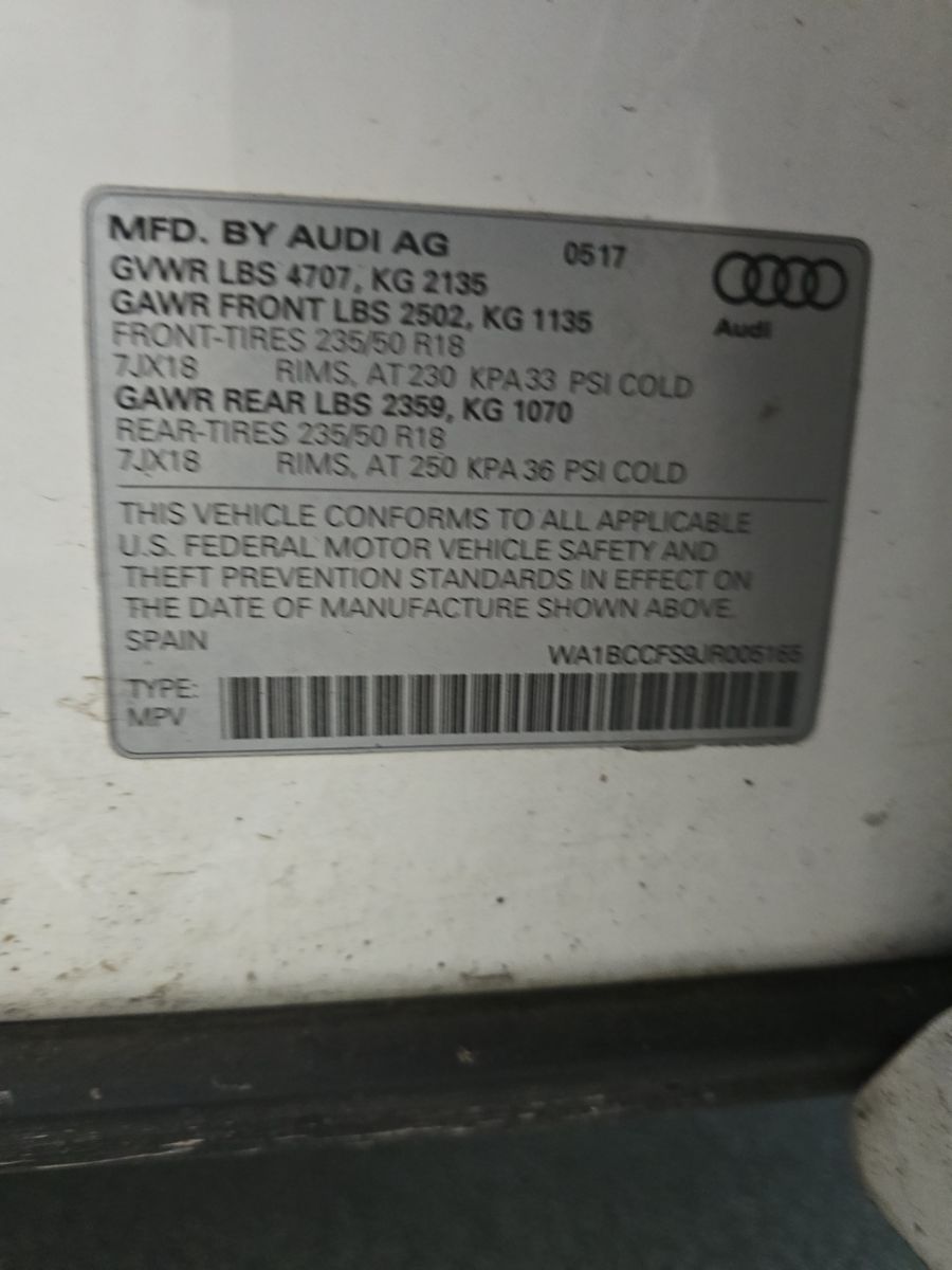 2018 Audi Q3 2.0T Premium FWD