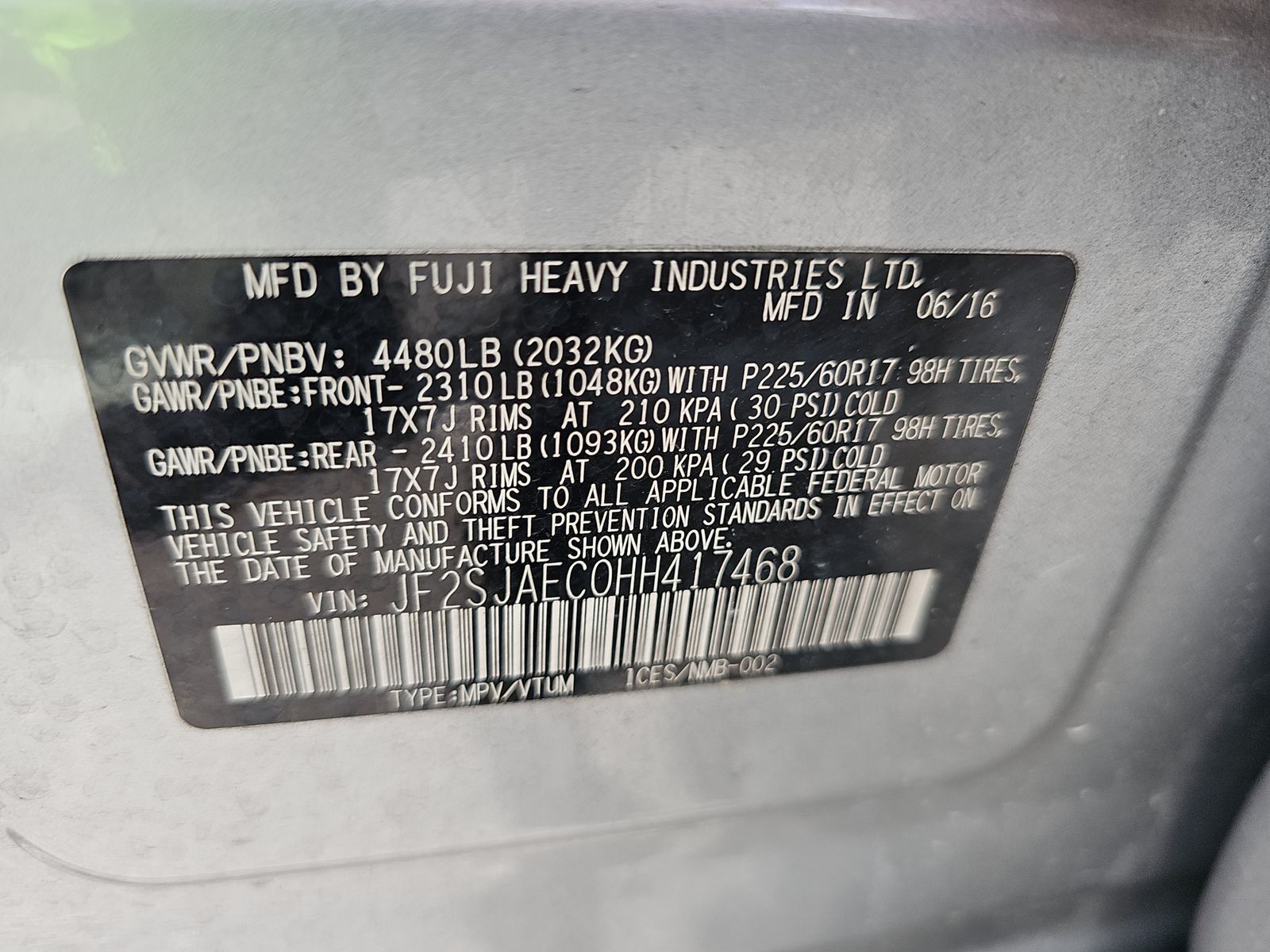 2017 Subaru Forester 2.5i Premium AWD