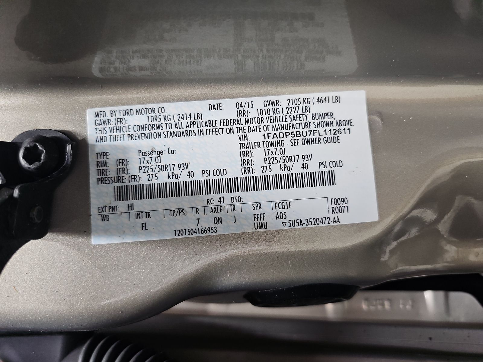2015 Ford C-MAX Hybrid SEL FWD