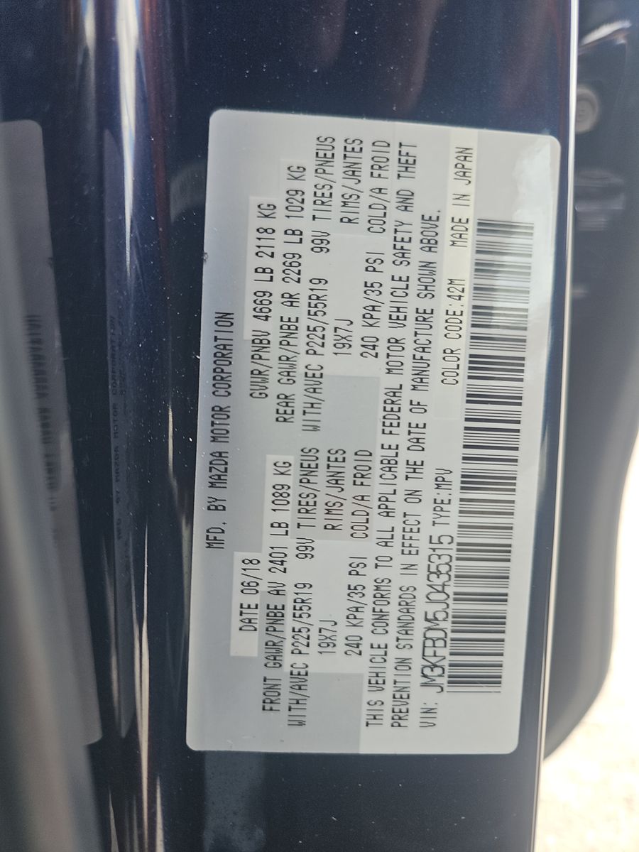 2018 MAZDA CX-5 Grand Touring AWD