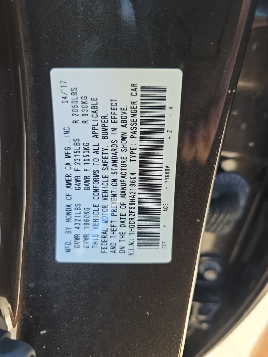 2017 Honda Accord Sedan Sport FWD