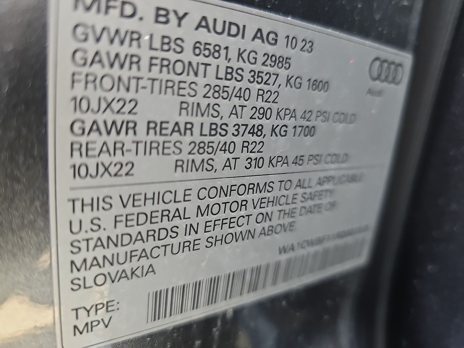 2024 Audi SQ8 Prestige AWD