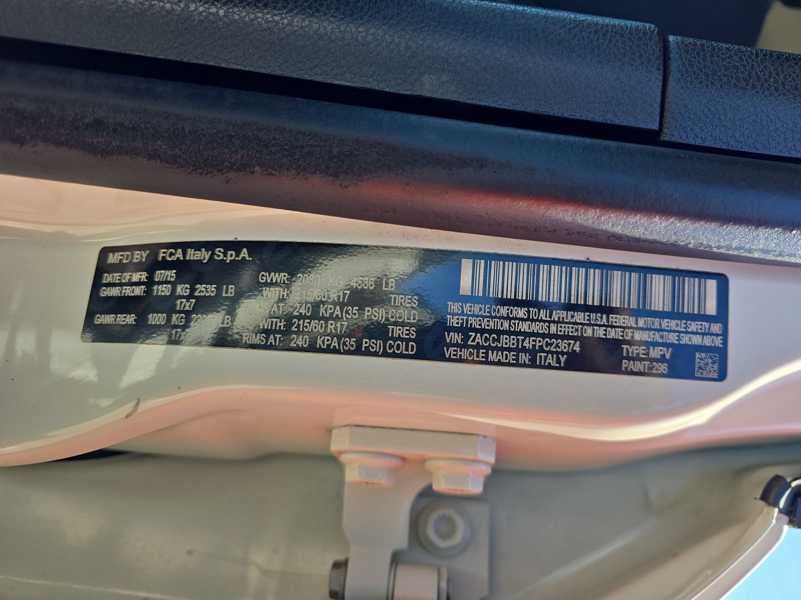 2015 Jeep Renegade Latitude AWD