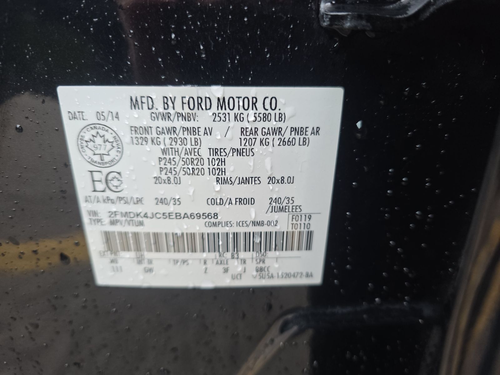 2014 Ford Edge SEL AWD