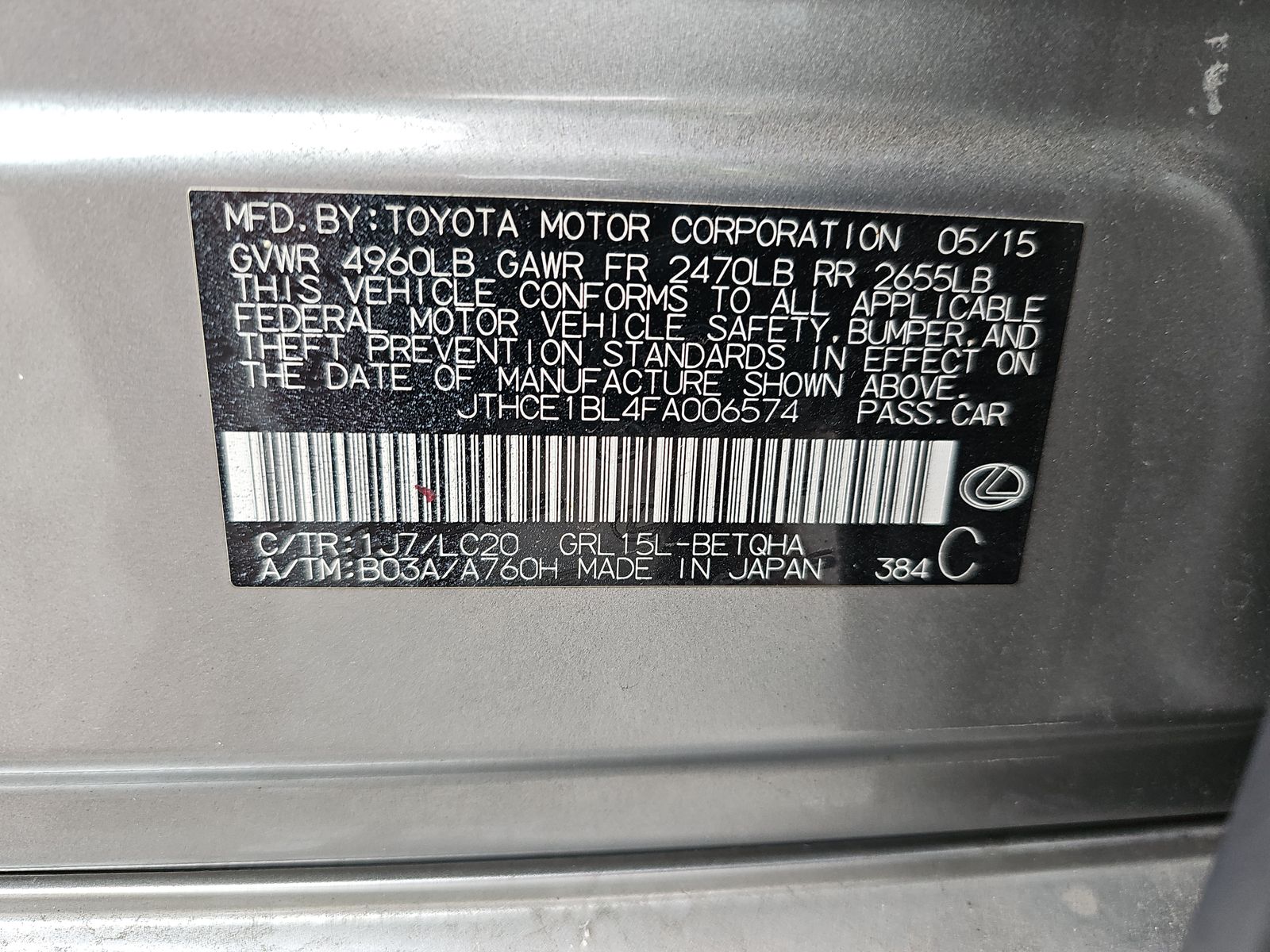 2015 Lexus GS GS 350 AWD