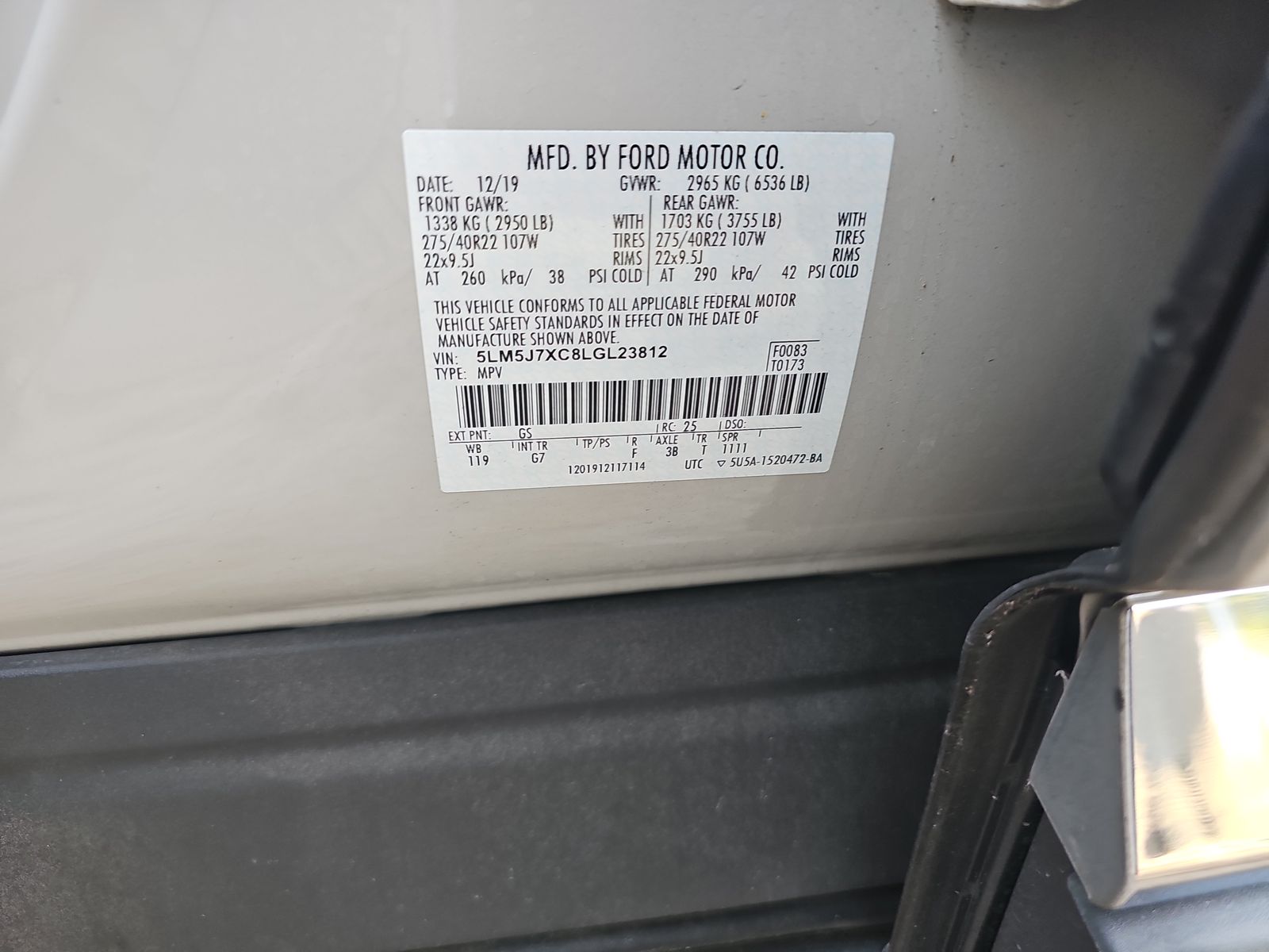 2020 Lincoln Aviator Reserve AWD