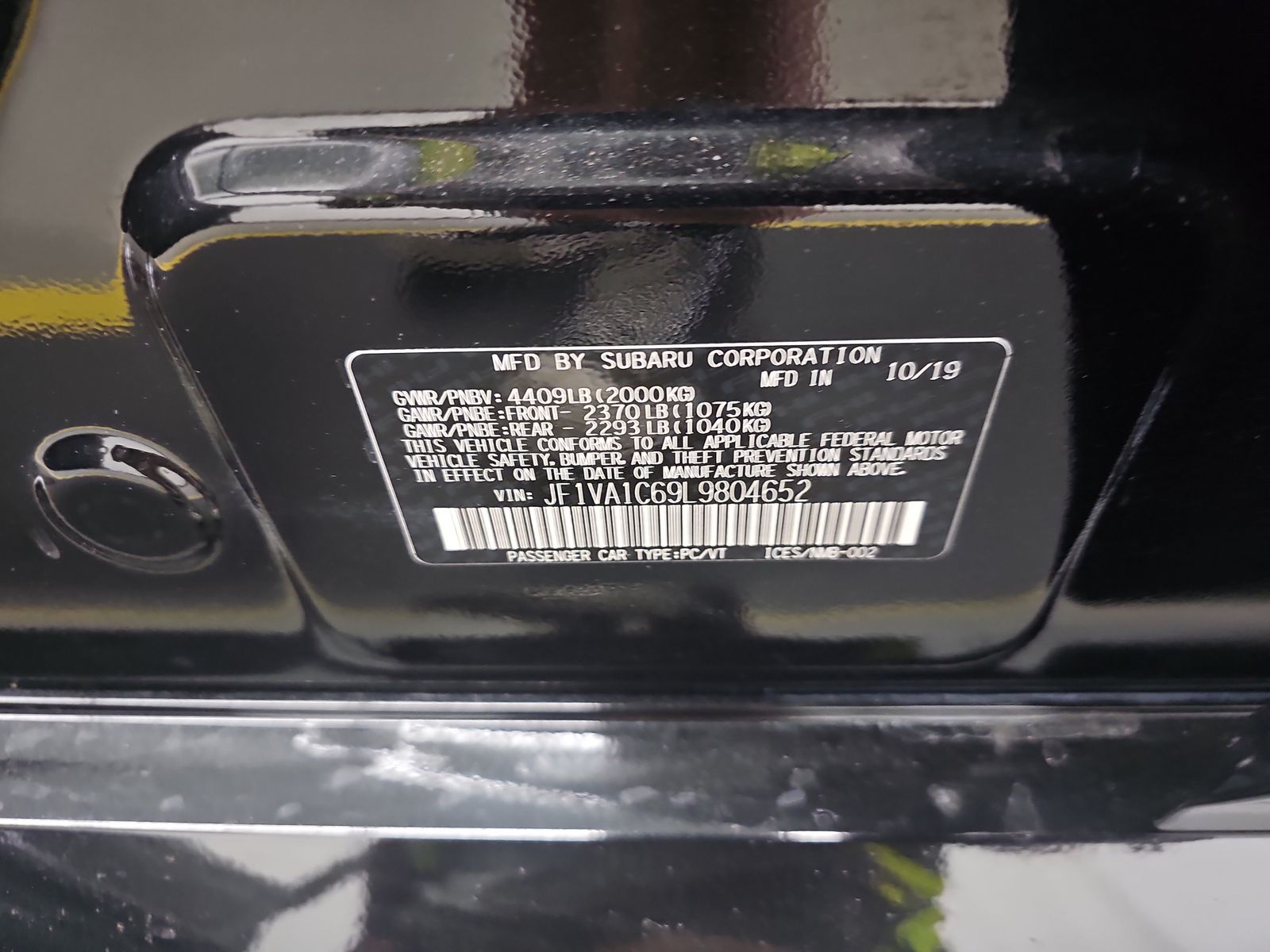 2020 Subaru WRX Premium AWD