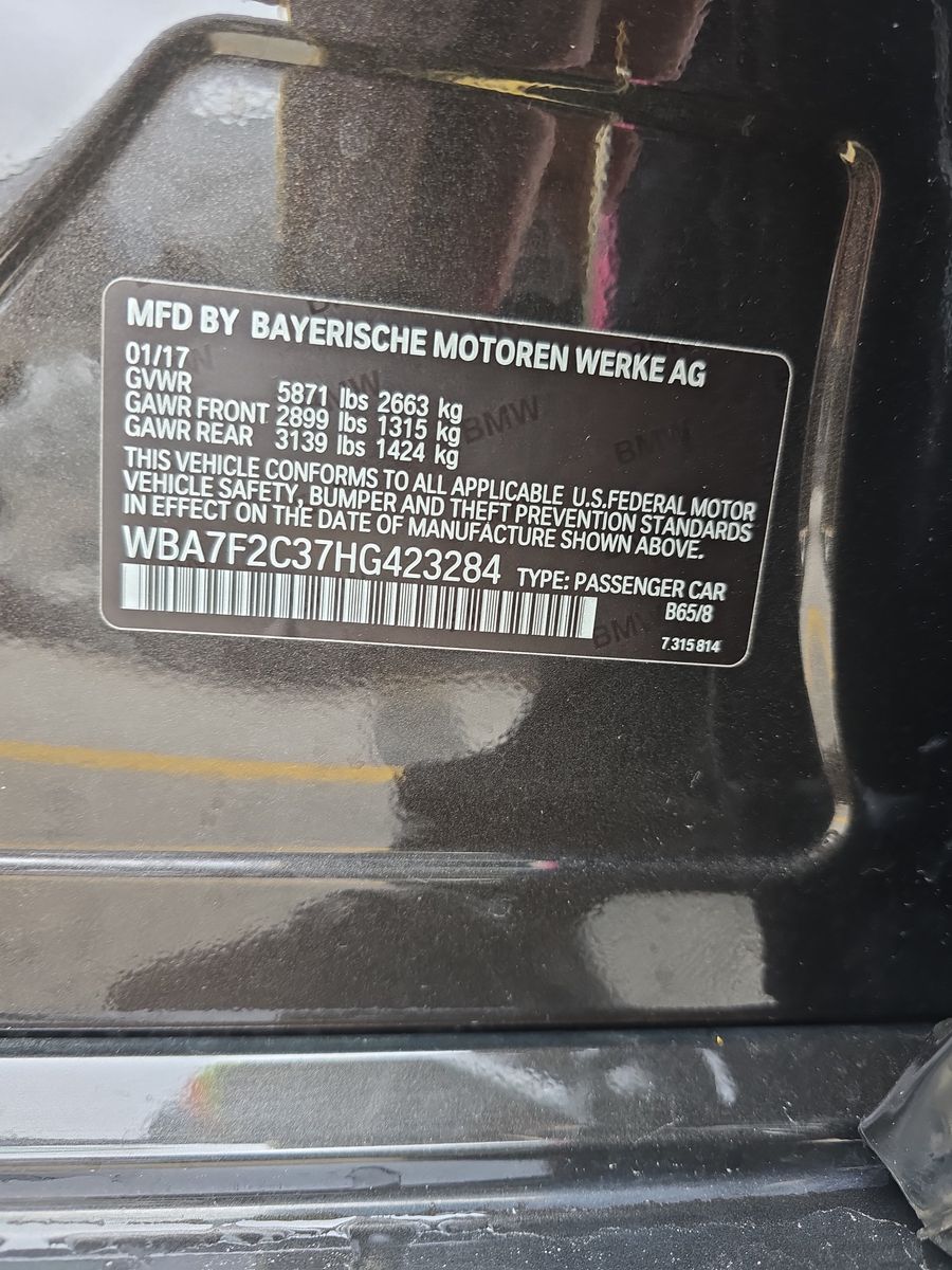 2017 BMW 7 Series 750i xDrive AWD