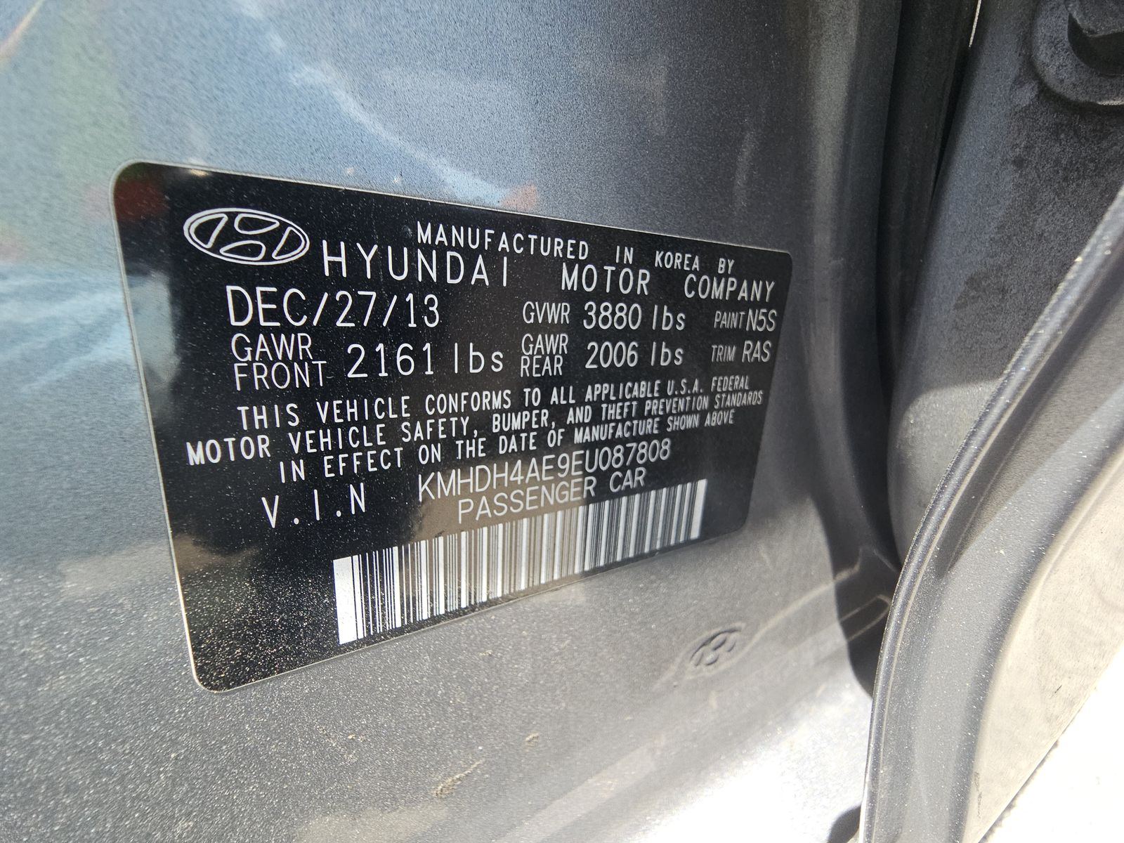 2014 Hyundai Elantra SE FWD
