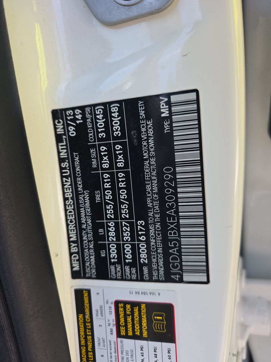 2014 Mercedes-Benz M-Class ML 350 RWD