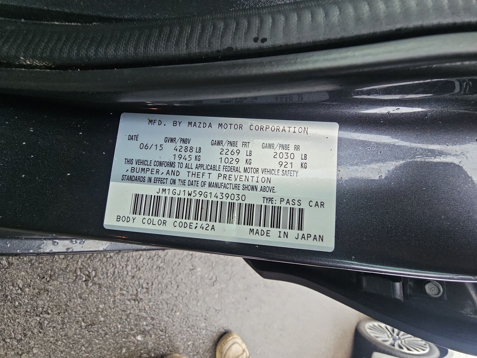 2016 MAZDA MAZDA6 Grand Touring FWD