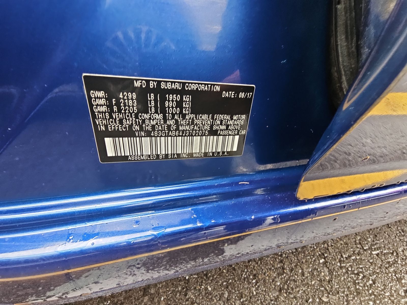 2018 Subaru Impreza 2.0i Premium AWD
