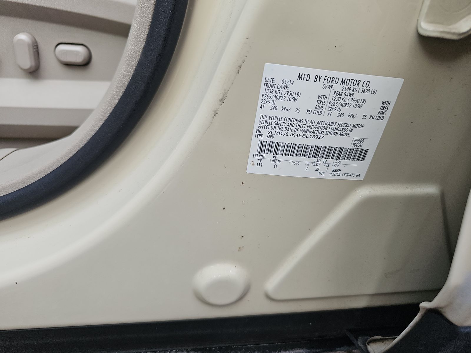 2014 Lincoln MKX Base AWD